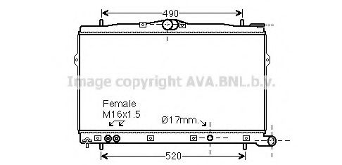 Imagine Radiator, racire motor PRASCO HY2248