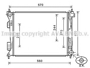 Imagine Radiator, racire motor PRASCO HY2270