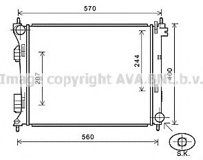 Imagine Radiator, racire motor PRASCO HY2274