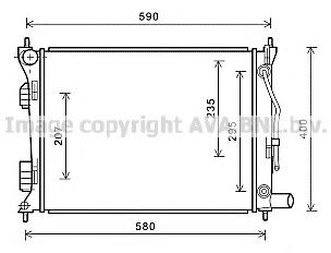 Imagine Radiator, racire motor PRASCO HY2276