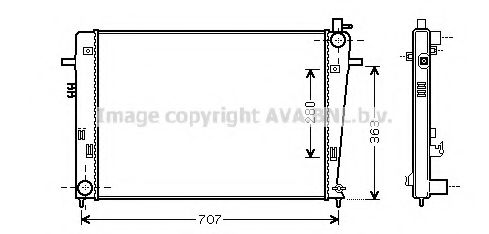 Imagine Radiator, racire motor PRASCO HY2328