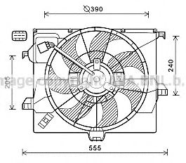 Imagine Ventilator, radiator PRASCO HY7545