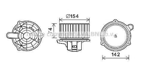 Imagine Electromotor, ventilatie interioara PRASCO HY8348