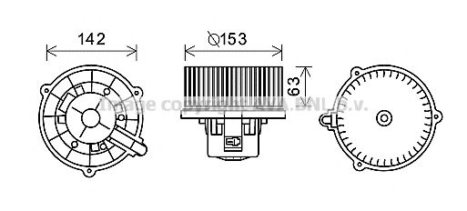 Imagine Electromotor, ventilatie interioara PRASCO HY8398