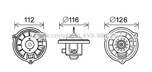 Imagine Electromotor, ventilatie interioara PRASCO HY8407