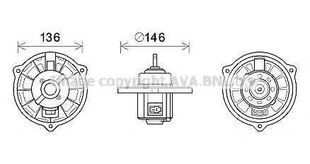 Imagine Electromotor, ventilatie interioara PRASCO HY8416