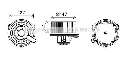 Imagine Electromotor, ventilatie interioara PRASCO HY8424