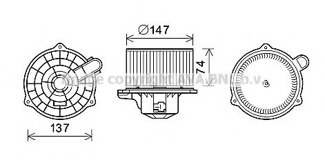 Imagine Electromotor, ventilatie interioara PRASCO HY8427