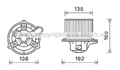 Imagine Electromotor, ventilatie interioara PRASCO HY8553