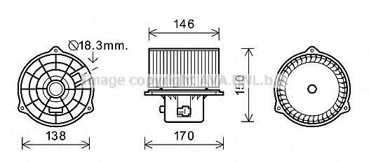 Imagine Electromotor, ventilatie interioara PRASCO HY8555