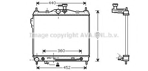 Imagine Radiator, racire motor PRASCO HYA2102