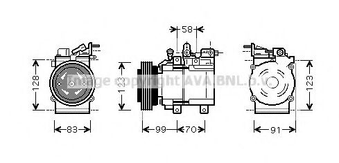 Imagine Compresor, climatizare PRASCO HYAK160