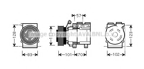 Imagine Compresor, climatizare PRASCO HYAK219