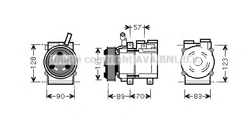 Imagine Compresor, climatizare PRASCO HYAK257