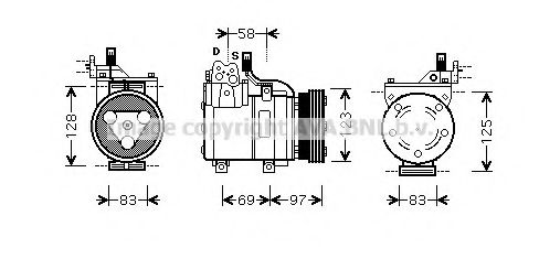 Imagine Compresor, climatizare PRASCO HYK093