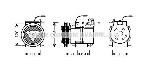 Imagine Compresor, climatizare PRASCO HYK124