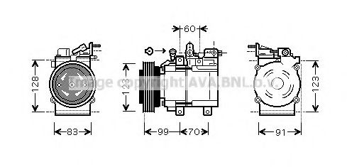 Imagine Compresor, climatizare PRASCO HYK138