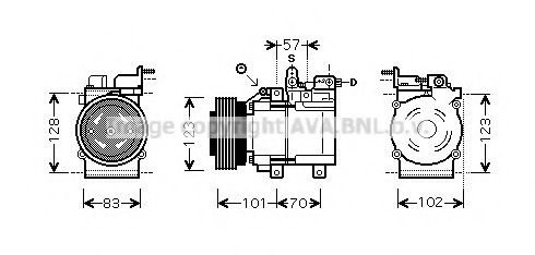 Imagine Compresor, climatizare PRASCO HYK209