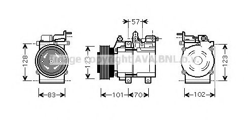 Imagine Compresor, climatizare PRASCO HYK219