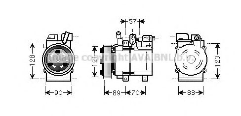 Imagine Compresor, climatizare PRASCO HYK257