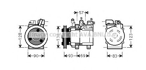 Imagine Compresor, climatizare PRASCO HYK264