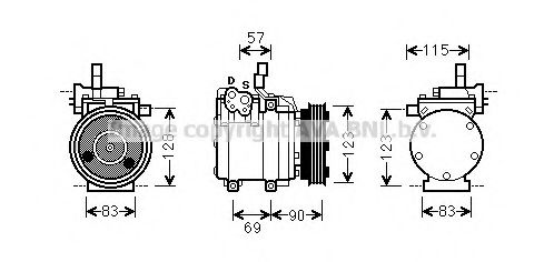 Imagine Compresor, climatizare PRASCO HYK265