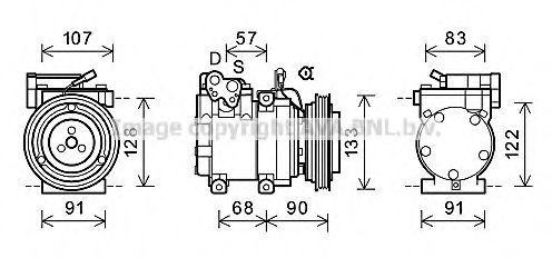 Imagine Compresor, climatizare PRASCO HYK287