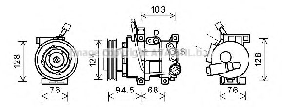 Imagine Compresor, climatizare PRASCO HYK295