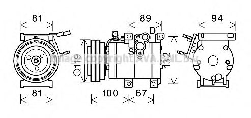 Imagine Compresor, climatizare PRASCO HYK341