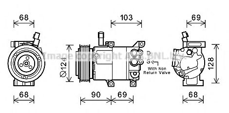 Imagine Compresor, climatizare PRASCO HYK382