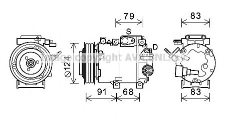 Imagine Compresor, climatizare PRASCO HYK383