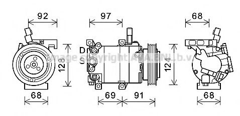 Imagine Compresor, climatizare PRASCO HYK412