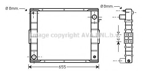 Imagine Radiator, racire motor PRASCO IV2001