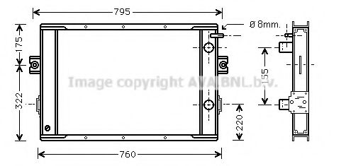 Imagine Radiator, racire motor PRASCO IV2020