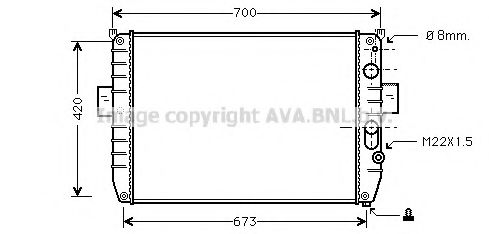 Imagine Radiator, racire motor PRASCO IV2050