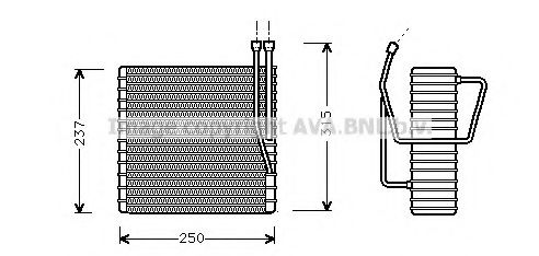 Imagine evaporator,aer conditionat PRASCO JEV009