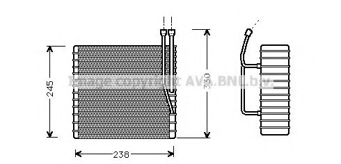 Imagine evaporator,aer conditionat PRASCO JEV012