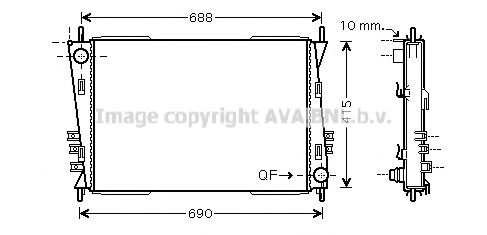 Imagine Radiator, racire motor PRASCO JR2037