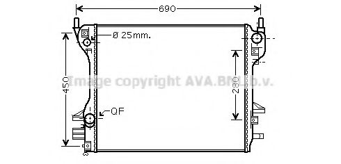 Imagine Radiator, racire motor PRASCO JR2040