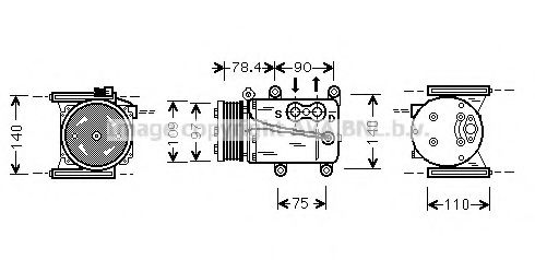 Imagine Compresor, climatizare PRASCO JRK034