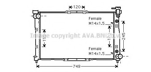 Imagine Radiator, racire motor PRASCO KA2040