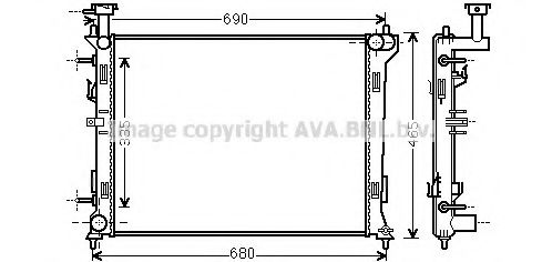 Imagine Radiator, racire motor PRASCO KA2160