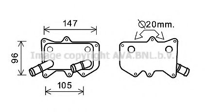 Imagine Radiator ulei, ulei motor PRASCO KA3215