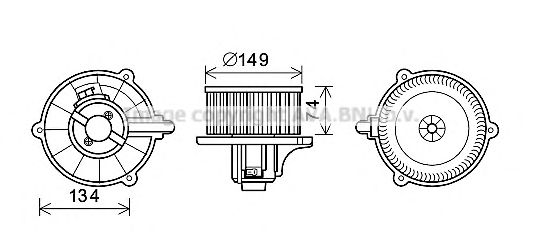 Imagine Electromotor, ventilatie interioara PRASCO KA8225