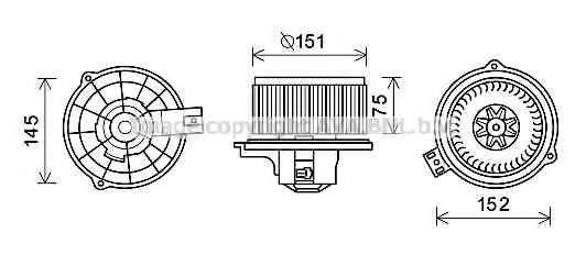 Imagine Electromotor, ventilatie interioara PRASCO KA8234