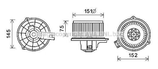 Imagine Electromotor, ventilatie interioara PRASCO KA8235