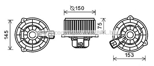 Imagine Electromotor, ventilatie interioara PRASCO KA8243