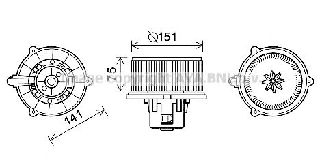 Imagine Electromotor, ventilatie interioara PRASCO KA8247