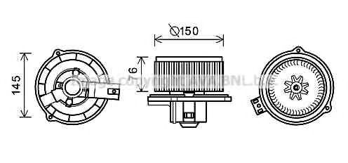 Imagine Electromotor, ventilatie interioara PRASCO KA8249