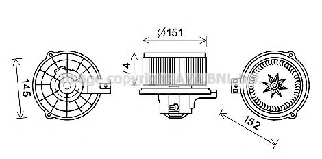 Imagine Electromotor, ventilatie interioara PRASCO KA8252